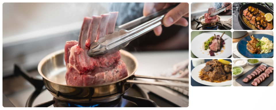 ラム肉で学ぶ肉の焼きと煮込み、世界のスパイスと野菜料理