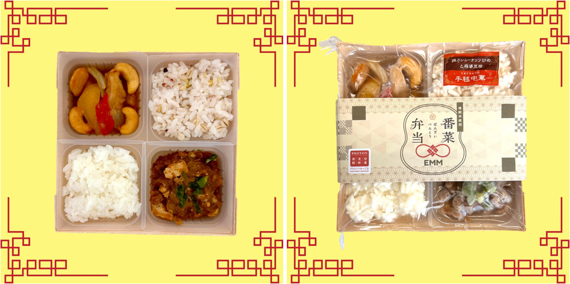 番菜弁当　鶏カシューナッツ炒めと麻婆豆腐