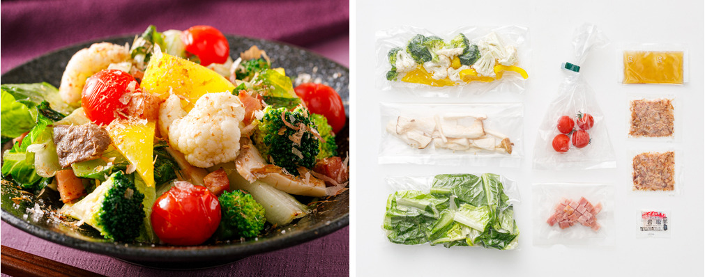 かつお節香る ごろっと6種野菜の温サラダ