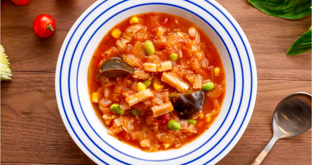 バジル香る具沢山ミネストローネ