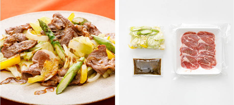 バジル香る春色野菜のジンギスカン