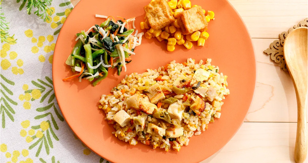 ゴロゴロ具沢山高菜チキンピラフ