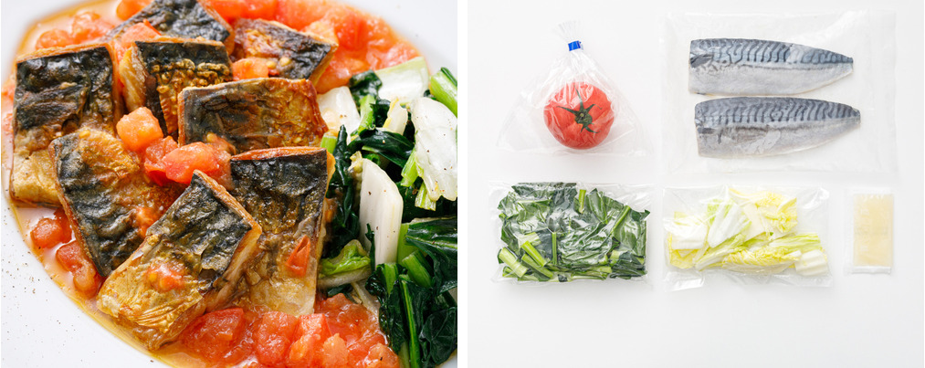 白ワイン香る鯖のソテー 〜まるごとトマトのフレッシュソース〜