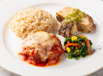 イタリアンハンバーグ＆グリルチキンセット