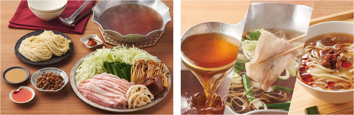 飯田商店 〆は担々麺しゃぶしゃぶ醤油鍋